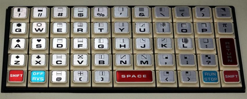 Commodore PET 2001 beptett billentyzet (Wikimedia Commons)
