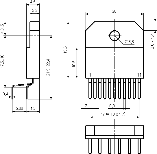 Az LM4700TF mretei