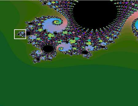 A Mandelbrot-halmaz elz brn bejellt rszlete