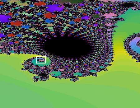 A Mandelbrot-halmaz elz brn bejellt rszlete