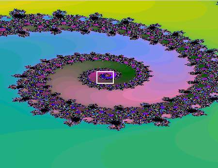 A Mandelbrot-halmaz elz brn bejellt rszlete