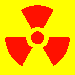A radioaktv veszly jele